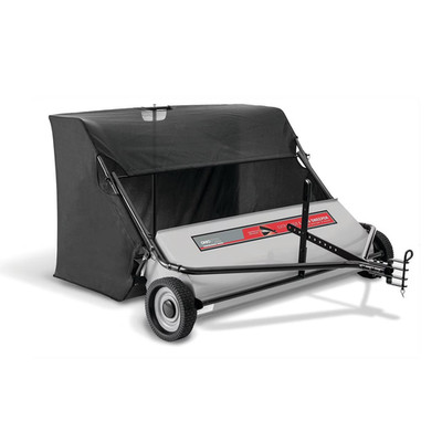 Lawn Leaf Sweeper Tow Behind Grass Collector 50 Inch 26 Cu Ft Heavy Duty