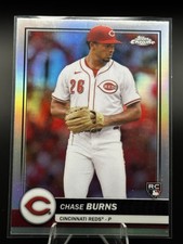 Topps 2026 Series 1 Flagship Chrome Chase Burns Cincinnati Reds #78 RC