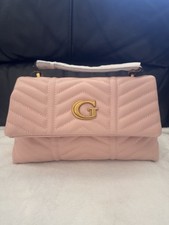 Guess G Logo Pink Crossbody Quilted Bag