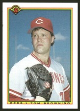1990 Bowman #44 Tom Browning Baseball NM MLB