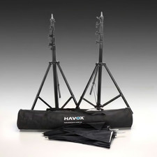 Flashpoint Pro Light Stands Kit w/ Umbrella  Bag Photography Lighting Setup