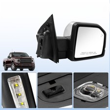 NEW For 18-20 F150 Right Side Signal Door Mirror Heated Blind Spot Power Fold