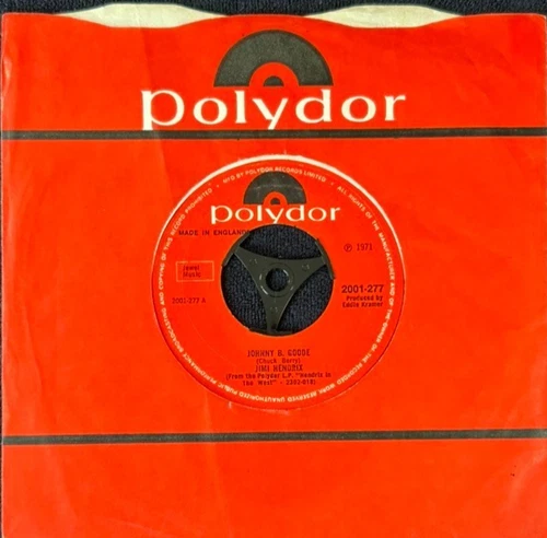 JIMI HENDRIX 'JOHNNY B. GOODE' 7'' SINGLE POLYDOR RECORDS 2001-277 1971 UK FIRST
