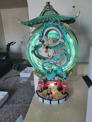  Spirited Away Chihiro Haku Dragon 55 cm LED Light-Up Anime PVC Figure Statue