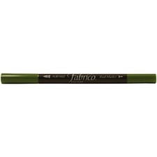 Tsukineko Dual-Ended Fabrico Marker Color-Fast, Pine Green