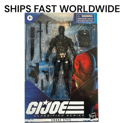 Hasbro G.I. Joe Classified Series Snake Eyes 6'' Action Figure #02 Never Pegged