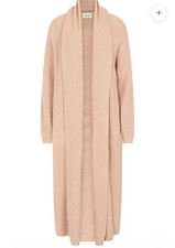 Loop extra large coatigan in toffee colour 100% cashmere