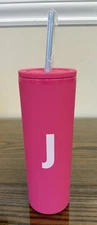 Modern Expressions Monogram J Tumbler 21.64 Fl Oz (640ml)