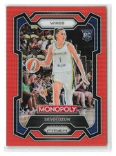 Sevgi Uzun 2024 Panini Prizm Monopoly WNBA Orange RC SN #/124 #22-WINGS