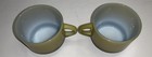 Lot of 2 Fire King VTG Coffee Mugs Avocado Green Stackable Anchor Hocking  — photo 2