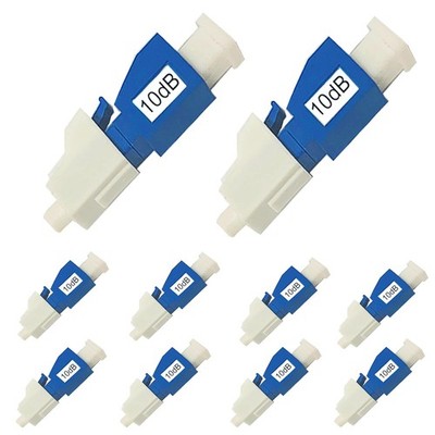 GwliUni 10Pcs LC Fiber Optic attenuator, Fiber Signal Attenuation Converter, ...