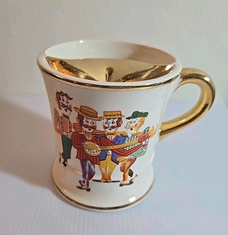 Old Time Vintage Ceramic Mustache Cup / Mug