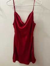 Urban Outfitters Red Cowl Neck Dress - Size Large