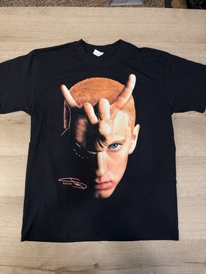 Eminem Black T-Shirt Short Sleeve Adult Size Medium 100% Cotton Slim Shady