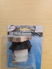 Danco. Plastic Multi-Fit Toe-Touch Bathtub Drain Stopper Brushed Nickel 10755