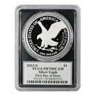 2023 American Silver Eagle PCGS PR-70 DCAM FDOI Emily S. Damstra Signed