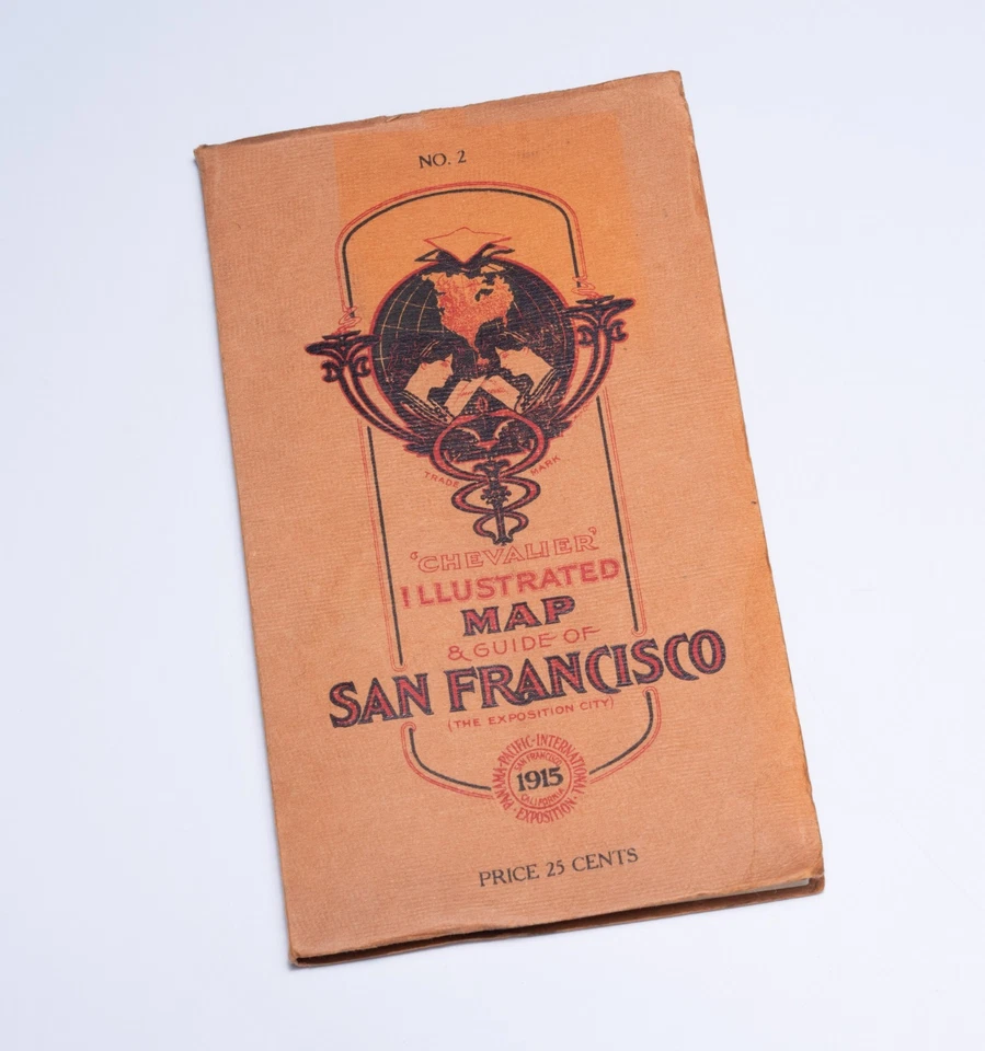 1915 Chevalier Map of San Francisco, California, Panama-Pacific Int'l Exposition - Image 2 of 2