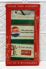 Skyline Model Train Accessories 3 Tin Billboards M6 PAA~Pepsi~Atlantic NOS Vtg.