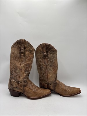 Dan Post Women's Greta Crackle Western Boots Brown Size 8.5M
