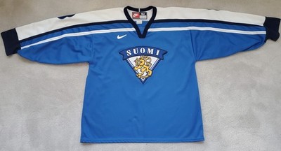Nike Team Finland SUOMI Teemu Selanne #8 Hockey Jersey-Size 52-Preowned