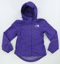 Rare THE NORTH FACE DryVent Hooded Windbreaker Rain Jacket Purple Girls Size 7/8
