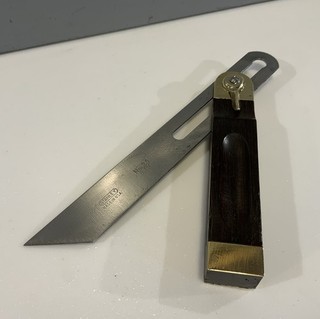 VINTAGE STANLEY No 25 ROSEWOOD & BRASS CARPENTERS 8” BEVEL GAUGE MADE IN USA