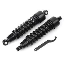 GZYF 298mm Motorcycle Rear Shock Lowering Kit Adjustable Damper for Harley, Blk