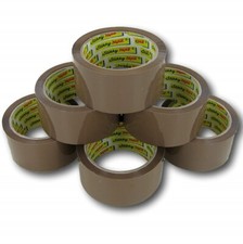 Brown Tape STIKKY Parcel Packing Packaging Cellotape Box Sealing 48MM x66M Rolls