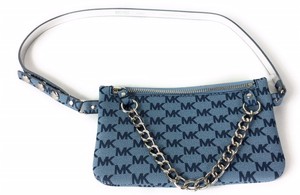 blue michael kors belt
