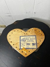 Ragworks 9  Heart Shape Wood Bottom for Baskets New Sealed Arts  Crafts Mexico