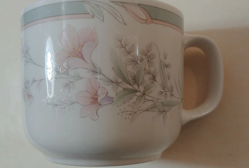 Vajilla: Colección Deerfield de NORITAKE/Misty Isle,/KELTCRAFT-Taza plana Foto 3 de 4