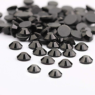 Crystal Hotfix Rhinestone,Machine Cut Stone 1440Pcs/Pkg (Black,Ss20/5Mm)
