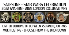 Salesone STAR WARS CELEBRATION 2022-2023 LICENSED EXCLUSIVE PINS - Multi Listing