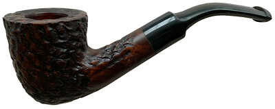 Mitchell Thomas Walnut Rustic Bent Dublin Briar Pipe Vulcanite Saddle Stem 4013K