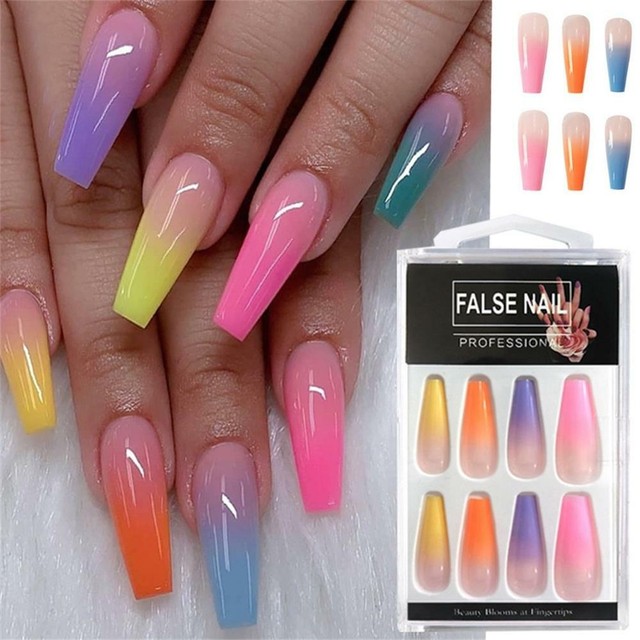 Featured image of post Short Coffin Acrylic Nails Rainbow - Short coffin acrylic nails are the next best thing, and they are beautiful and sometimes cute.