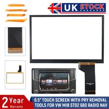 6.5" Digitizer Touch Screen With Pry Tools Discover Media For VW MIB STD2 NAV UK