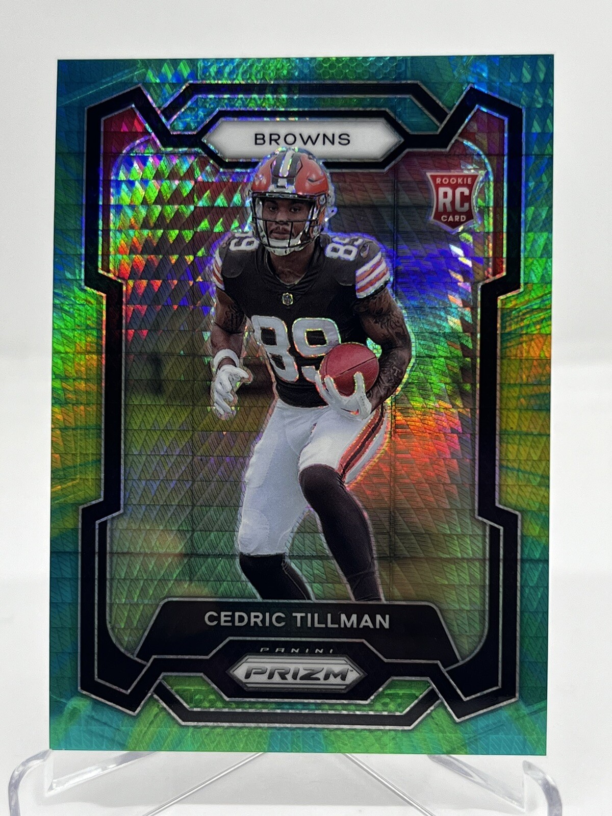 2023 Panini Prizm Rookies Hyper /175 Prizm Cedric Tillman #321 Rookie RC