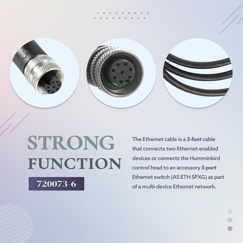 720073-6 5 Foot Ethernet Cable AS EC 5E Replace for Humminbird,Fit for APEX,Onix - Bild 7 von 14