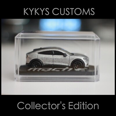 KYKYS Collector's Edition - Matchbox 2021 Ford Mustang Mach-E in Silver w/ Case