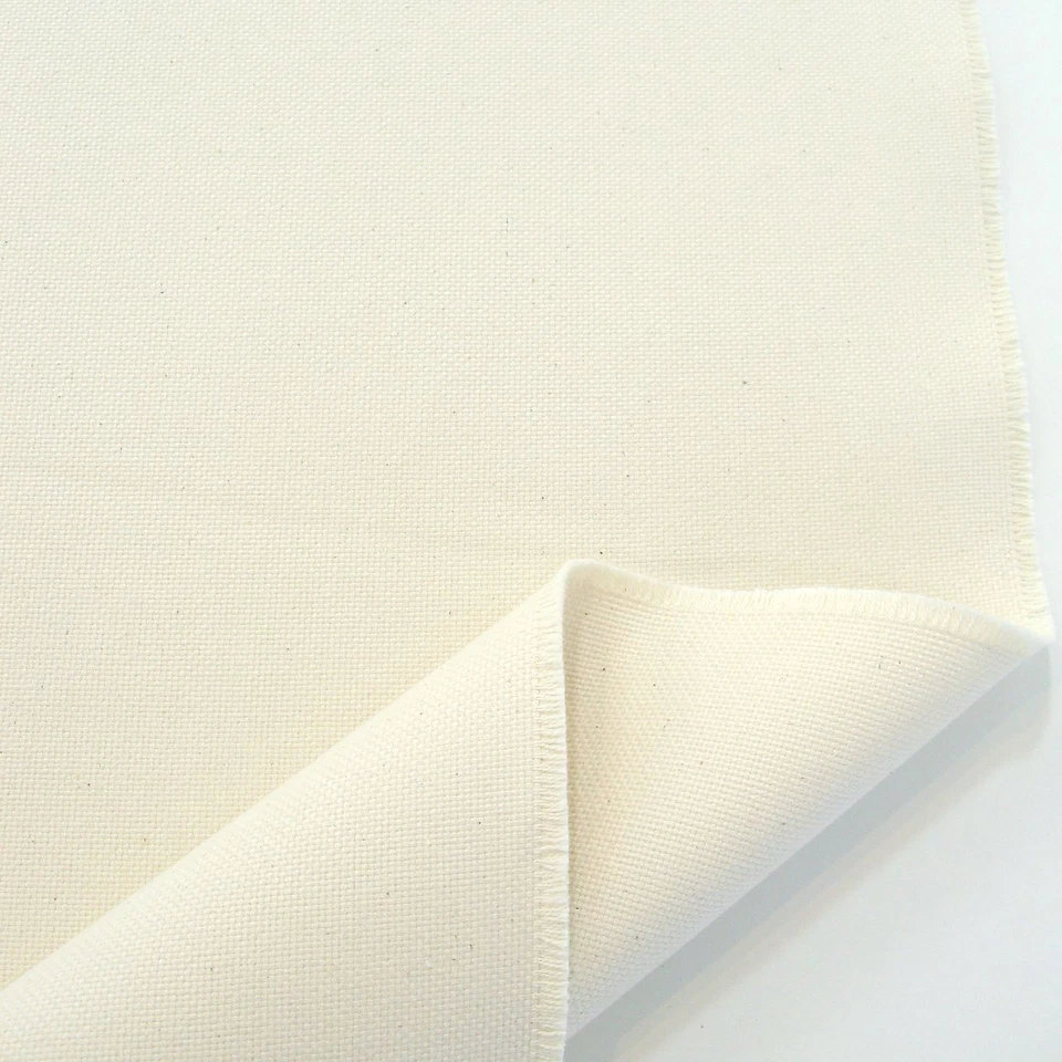 natur Seesack-Canvas Segeltuch schwer robust Öko Baumwoll-Stoff nicht gefärbt - Bild 2 von 3