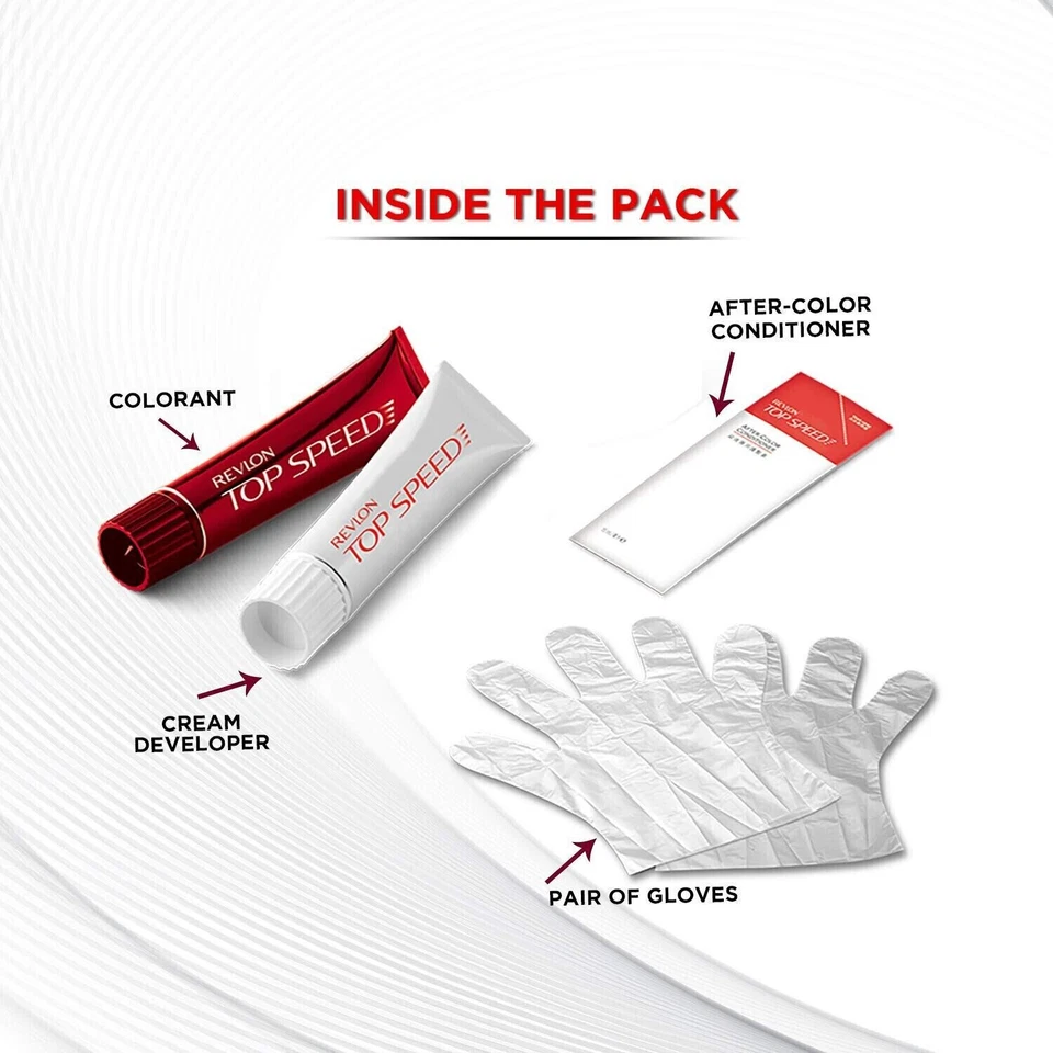 REVLON Top Speed Hair Color- ( Natural Black 70M, 100GM ) - Image 4 of 4