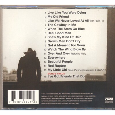 Tim McGraw, Greatest Hits VOL 2, CURB Records, D2-78891 USA 2006