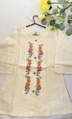 Khadi Cotton Embroidered Shirt  