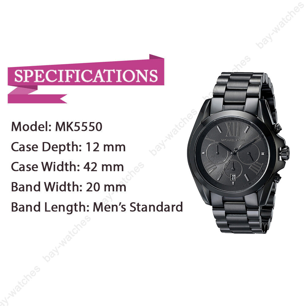Michael Kors MK5550 Unisex Bradshaw Stainless Steel Watch