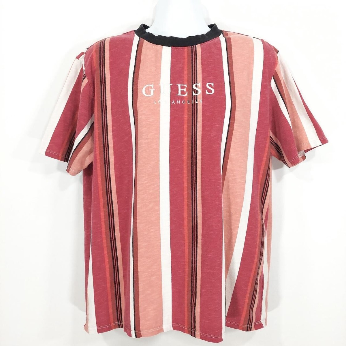 Vintage Guess Jeans Guess Striped T Shirt Pink Vintage Guess