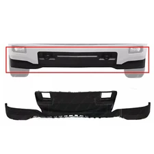 Chevy Fits 2014-2015 Silverado 1500 Front Bumper Filler Valance Panel Set 2pc
