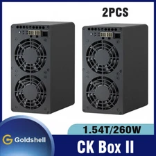 2PCS Goldshell CK Box II Nervos Network Dual Modes 1.54T/260W 2.1T/400W Miner