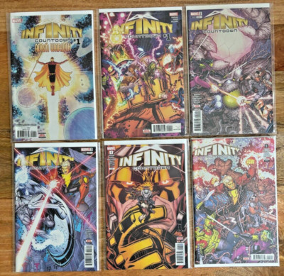 Infinity Countdown + Adam Warlock 2018, full run #1-5, bagged & boarded