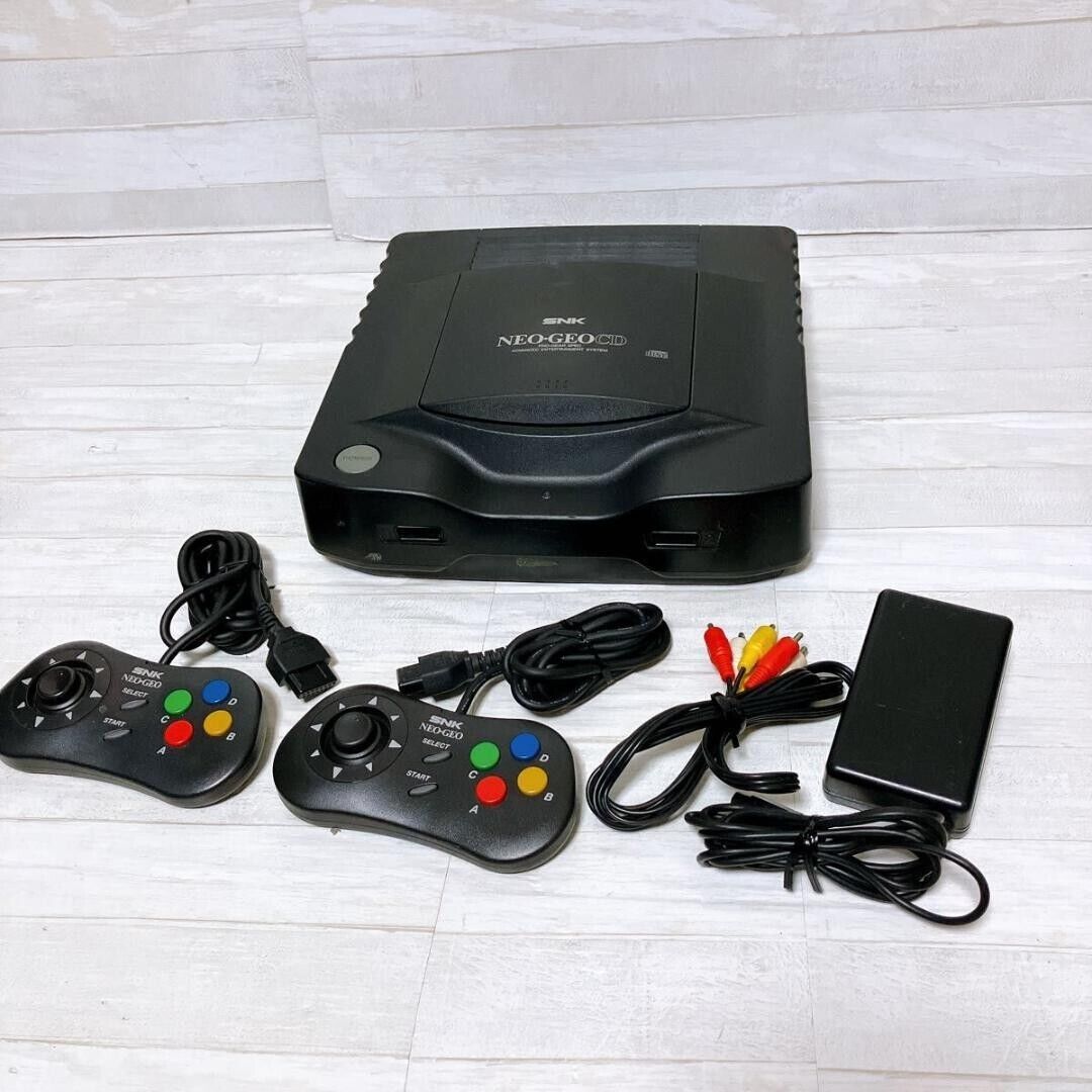 SNK NEO GEO CD CD-T01 Console Black Controller Included SNK NEO GEO CD CD-T01 Console Black Controller Included