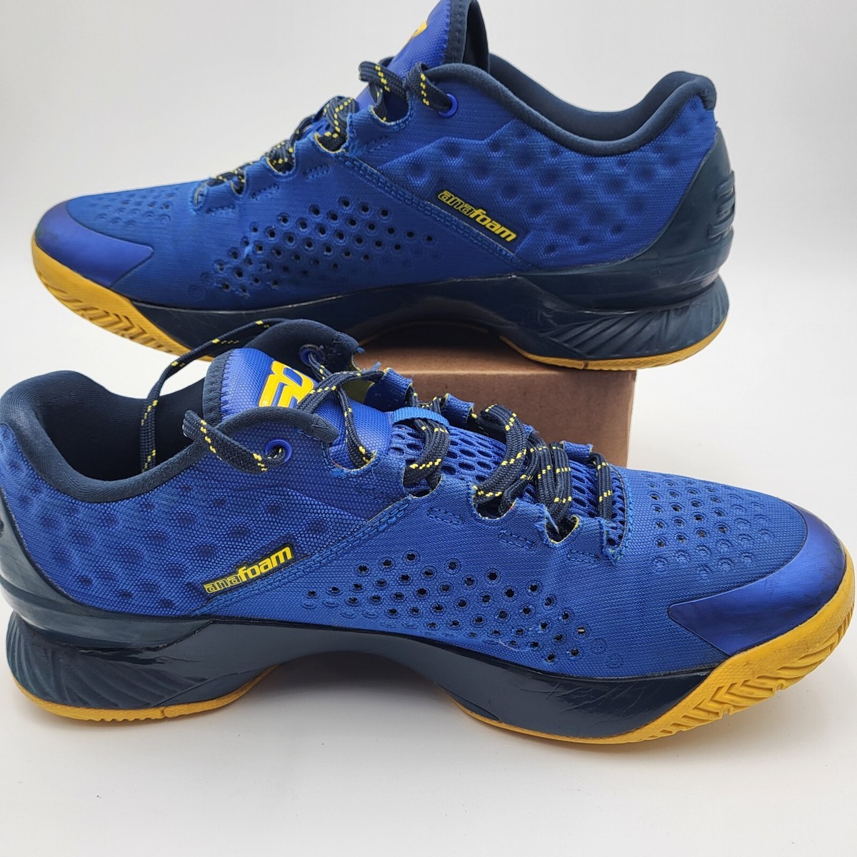 UA Steph Curry 1 Low Dub Nation Warriors Basketball Shoes Mens 10